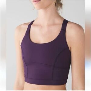 Lululemon Athletica Deep Purple Sports Bra